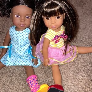 2 welliwisher ag dolls and clothes+accessories for them!